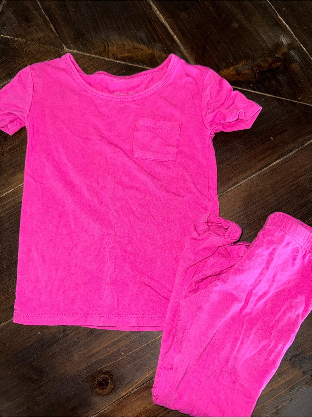 Kyte Baby Bamboo Short Sleeve and Long Pants in Raspberry Size 2T